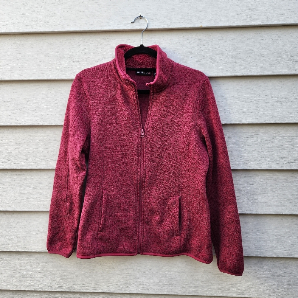 Swiss Tech Womens Jacket Size M (8-10) cranberry style STOL47351